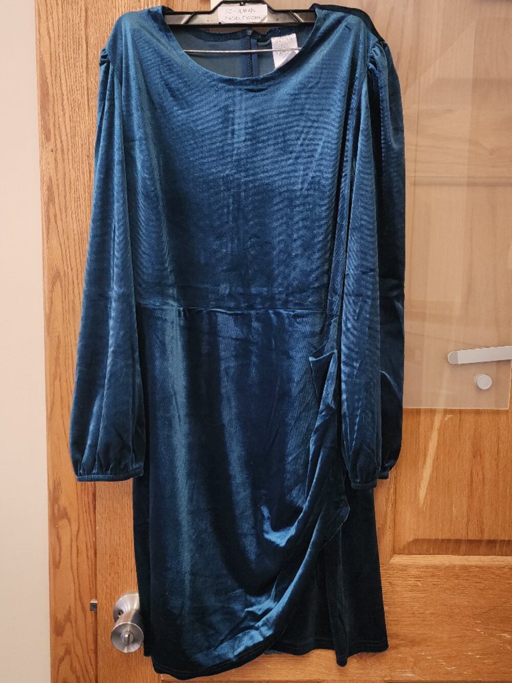 Gorgeous  new with tags deep green velvet dress